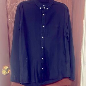 Long Sleeve H&M Navy Shirt